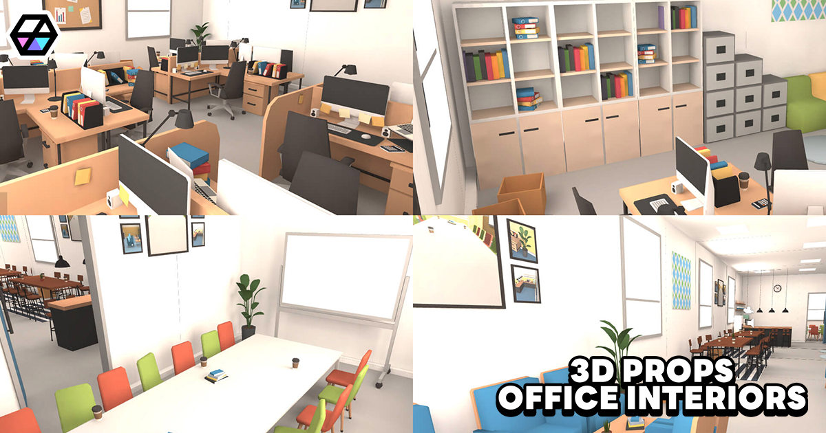 3D Props - Office Interiors | 3D Interior | Unity Asset Store