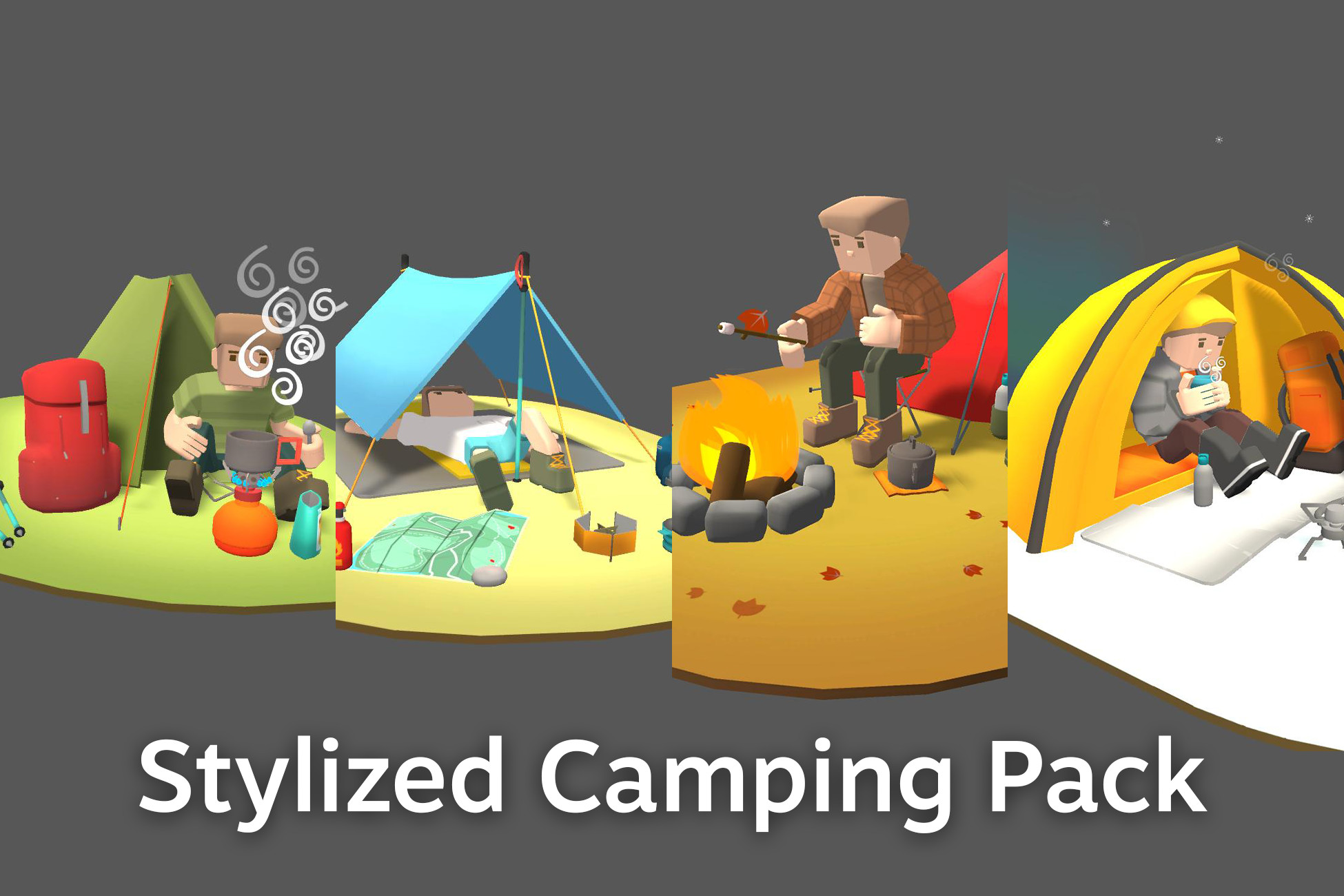 Stylized Camping Pack 3d Props Unity Asset Store