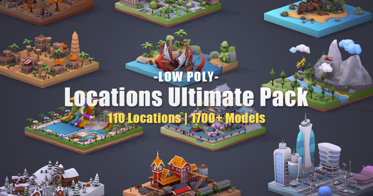 Loow Poly Unity Low Poly Locations Ultimate Pack | 3D Environments | Unity Asset Store