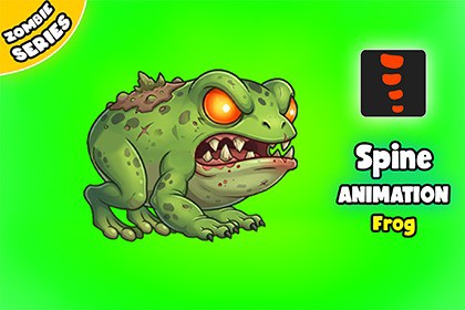 Deadly Frog - 2D Animated Character (Spine)