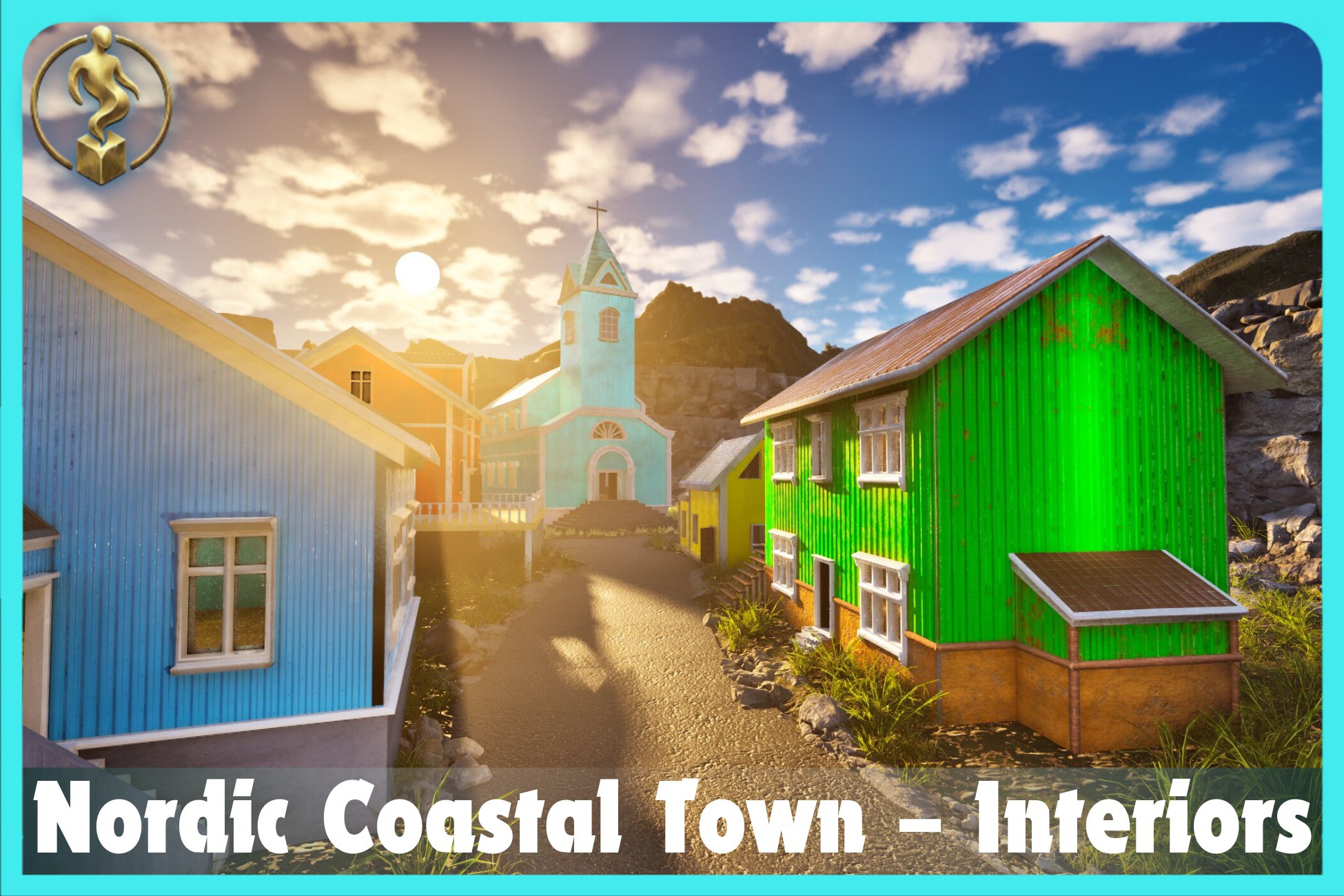 Coastal Nordic Town With Interiors | 3D Environments | Unity Asset Store