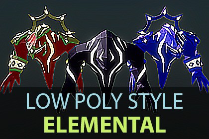 Low Poly Style Elemental