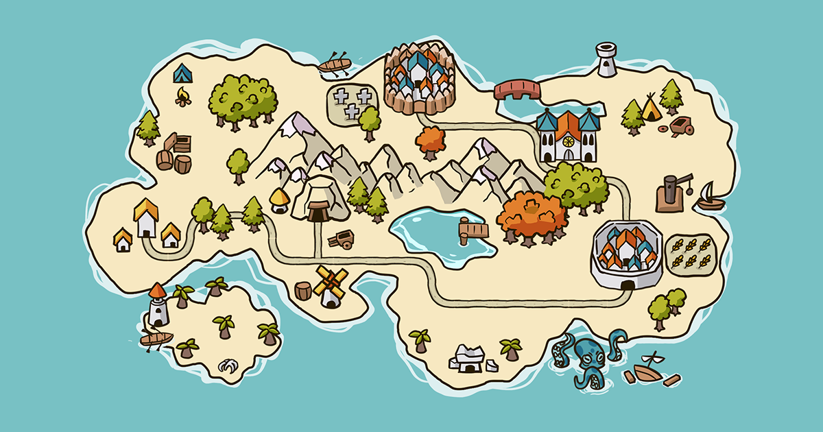 Fantasy Map Creator (Editor) | 2D テクスチャ&マテリアル | Unity Asset Store