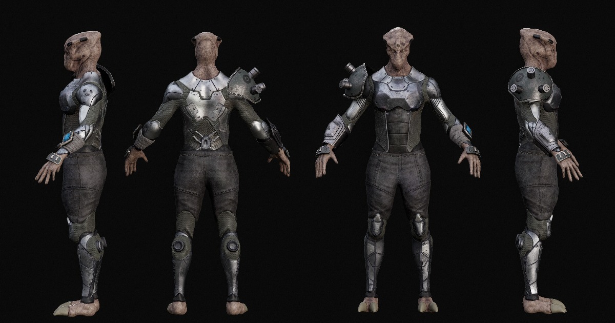 Alien sci-fi warrior 01 | Characters | Unity Asset Store