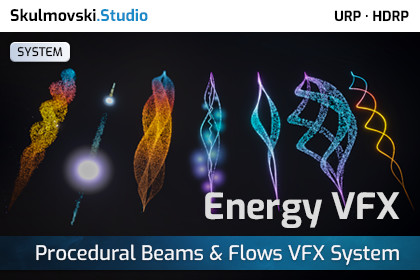 Procedural Energy Beams & Flows VFX System · URP & HDRP