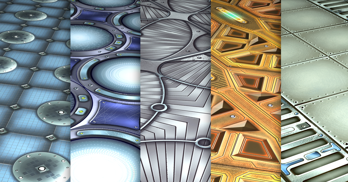 Unity Abstract Visuals Sci-fi Vol.80 - Hand Painted Textures | 2D Textures & Materials | Unity ...