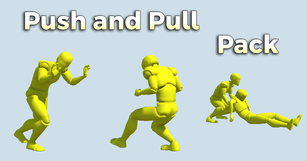 Push and Pull Pack | 3D Animations | Unity Asset Store