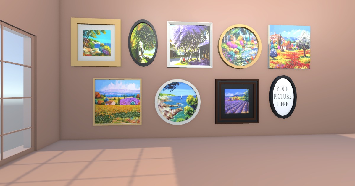 Customizable Frames Gallery: Oil Paintings | 3D Props | Unity Asset Store