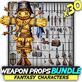 30 in 1 - Weapon Props Bundle - Stylized Fantasy Pack