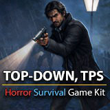 Top Down Horror Survival Game Kit – TPS (PC + Mobile)