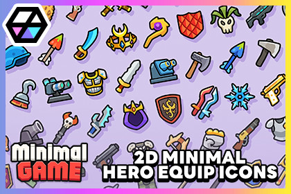 2D Minimal - Hero Equip Icons