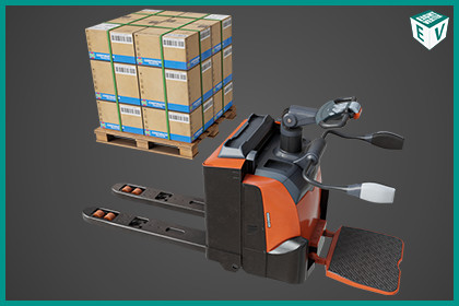 Forklift with Pallet 01 Orange URP HDRP Textures