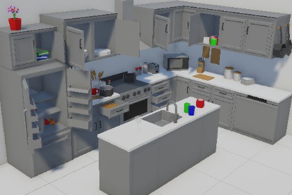 Low-PolyKitchen Assets