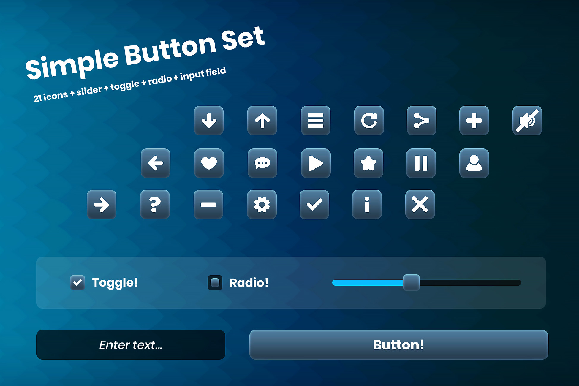Simple Button Set 02 | 2D Icons | Unity Asset Store