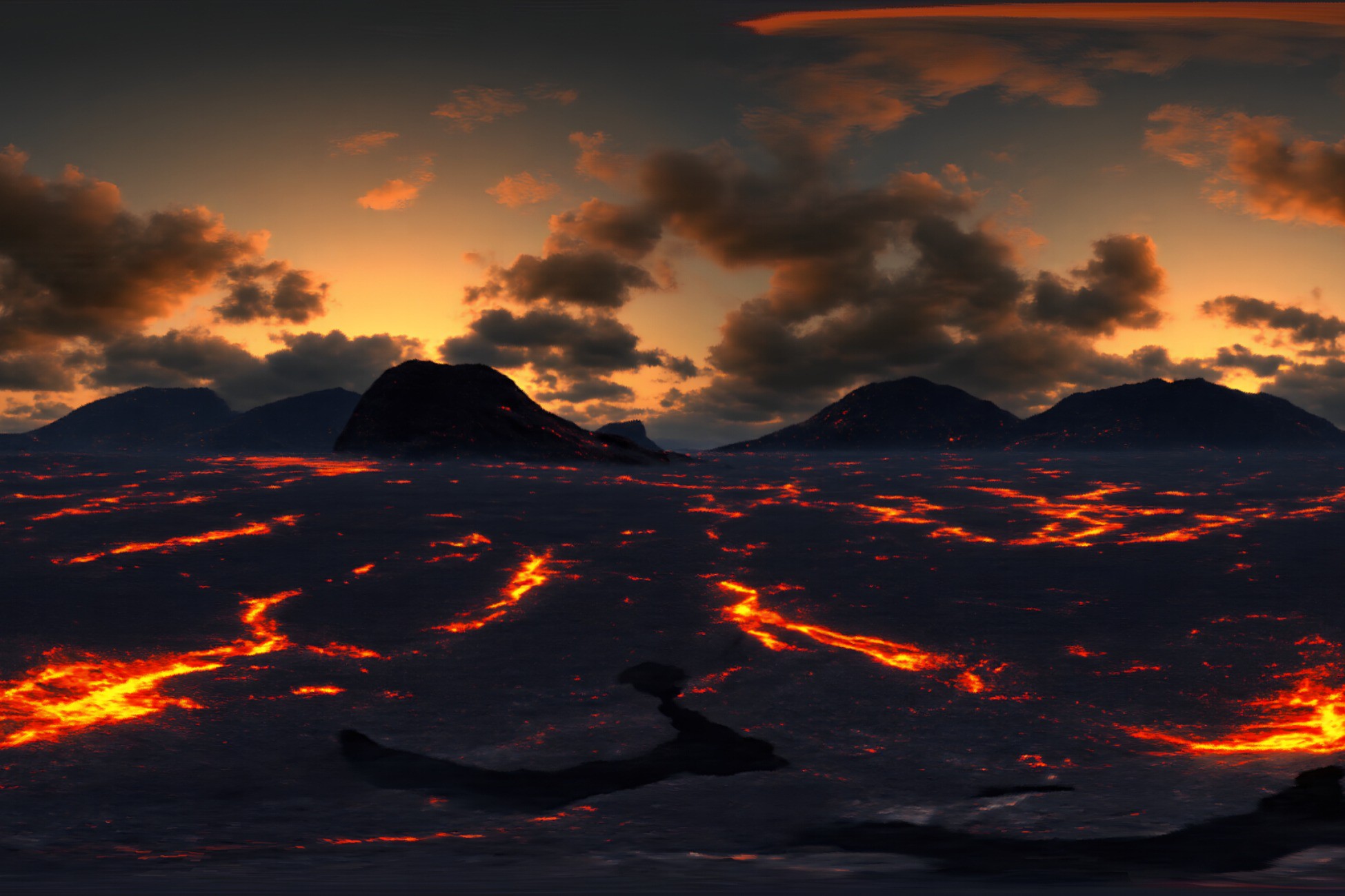 Lava HDRI Pack – Volcanic 8K Skyboxes | 2D Sky | Unity Asset Store
