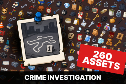 Crime Investigation Heist Evidence Burglary Detective Icons Pack