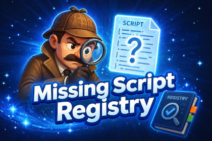 Missing Script Registry