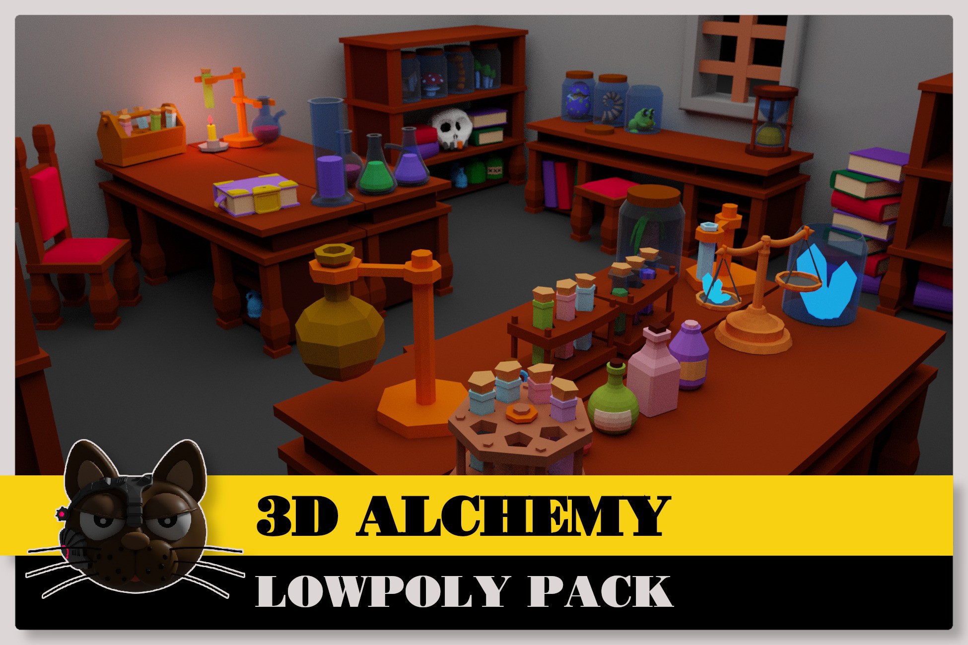 3D Alchemy Lowpoly Pack | 3D Fantasy | Unity Asset Store