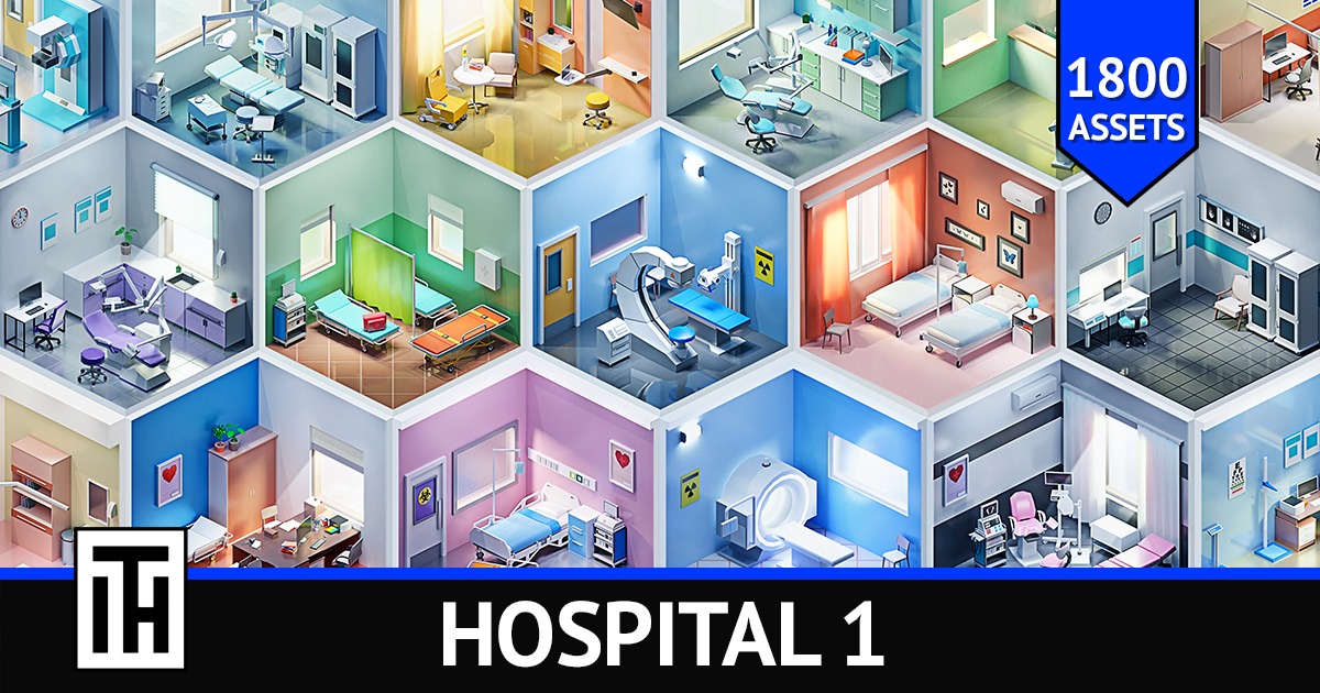 Hospital 1 | 3D 内饰 | Unity Asset Store