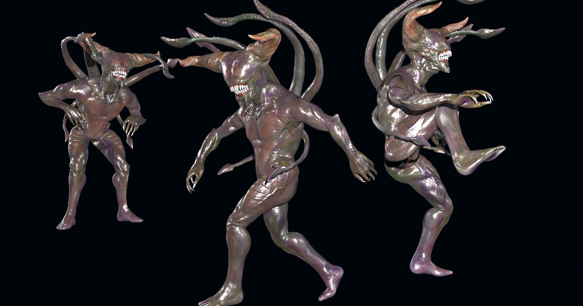 Demon creature game ready | 3D Creatures | Unity Asset Store