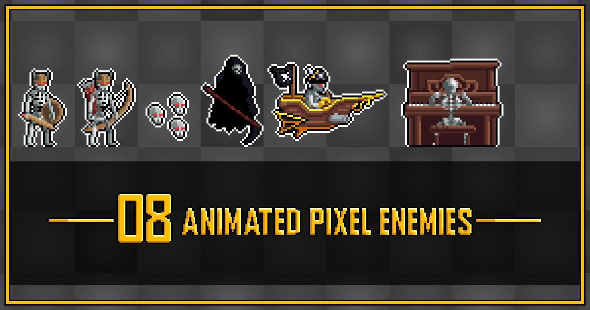 Enemy Galore 4 - Pixel Art | 2D Characters | Unity Asset Store