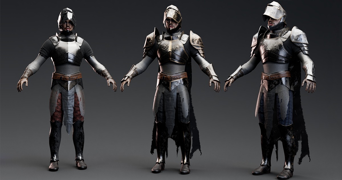 Medium Armored Warrior Knight V1 by Trextor15