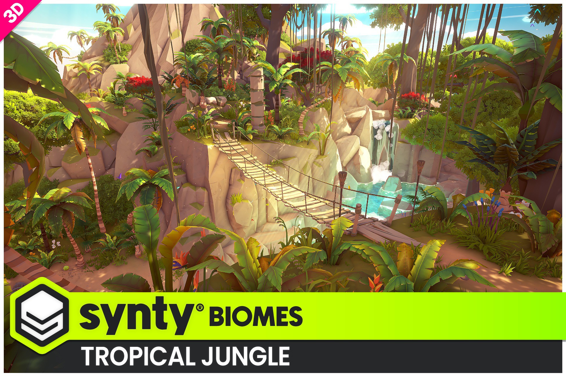 POLYGON - Tropical Jungle - Nature Biomes - 3D Environment Art by Synty ...