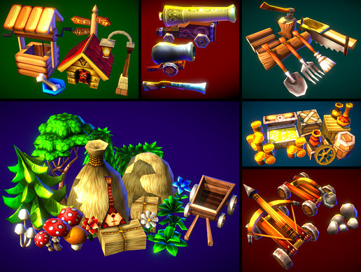 Unity Items Low Poly Common Items Pack | 3D Props | Unity Asset Store