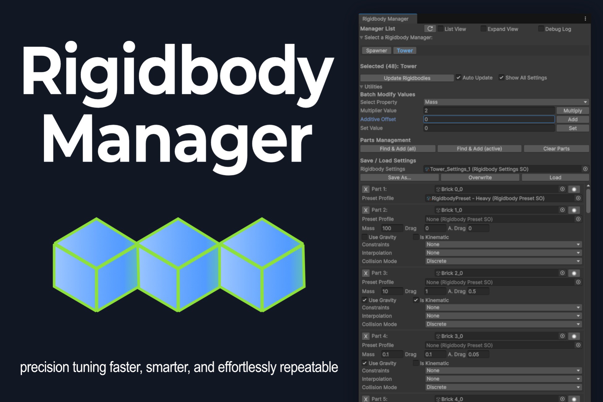 Rigidbody Manager | Physics | Unity Asset Store