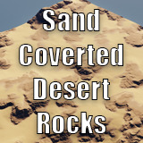 Sand Covered Desert Rocks - StampIT!