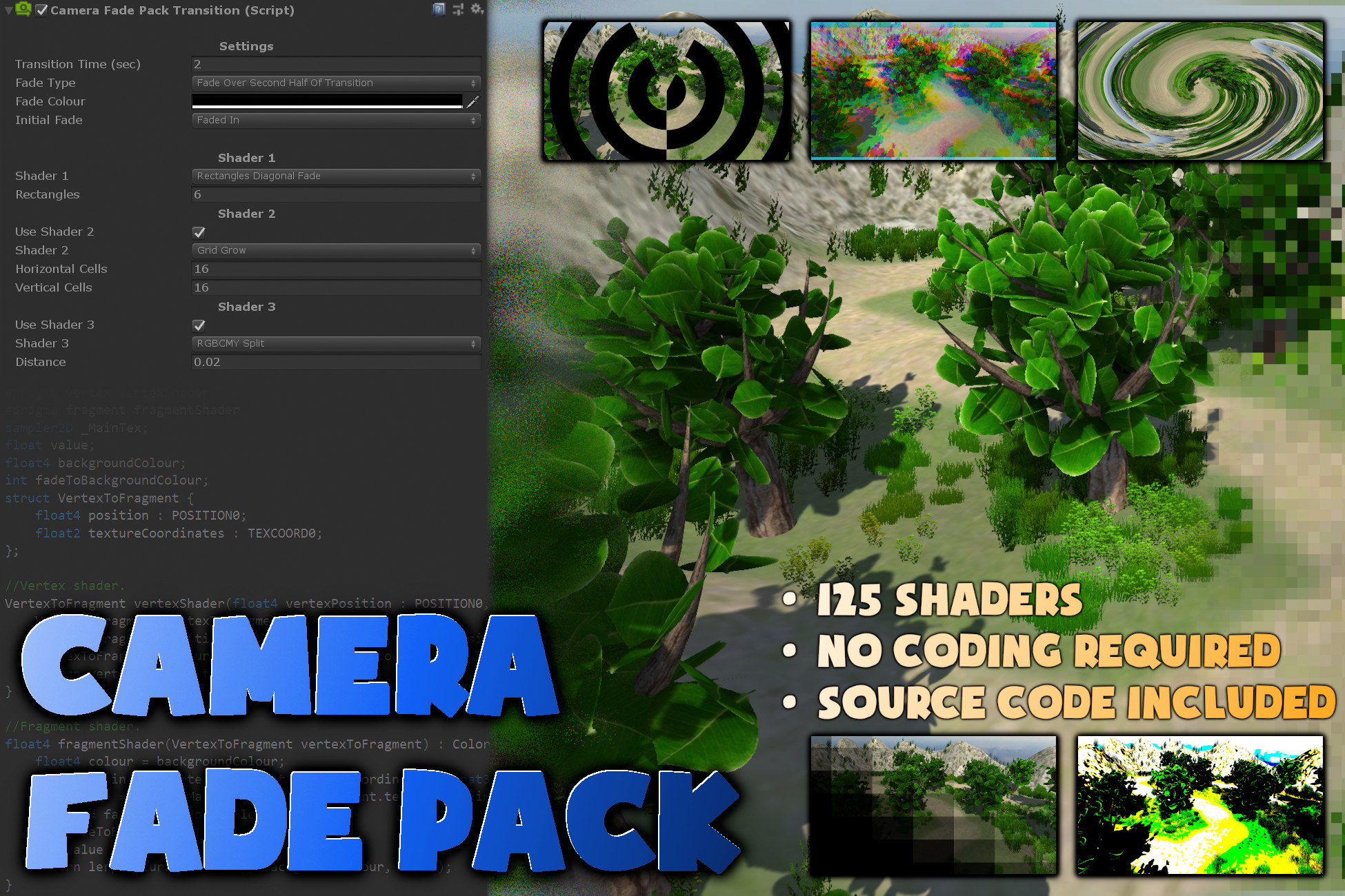 Camera Fade Pack | Fullscreen & Camera Effects | Unity Asset Store