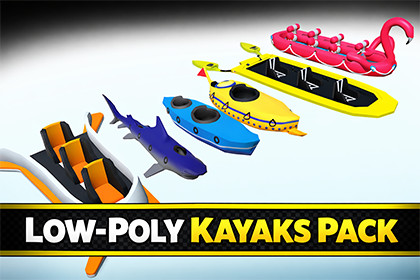 Low-Poly Kayaks Pack