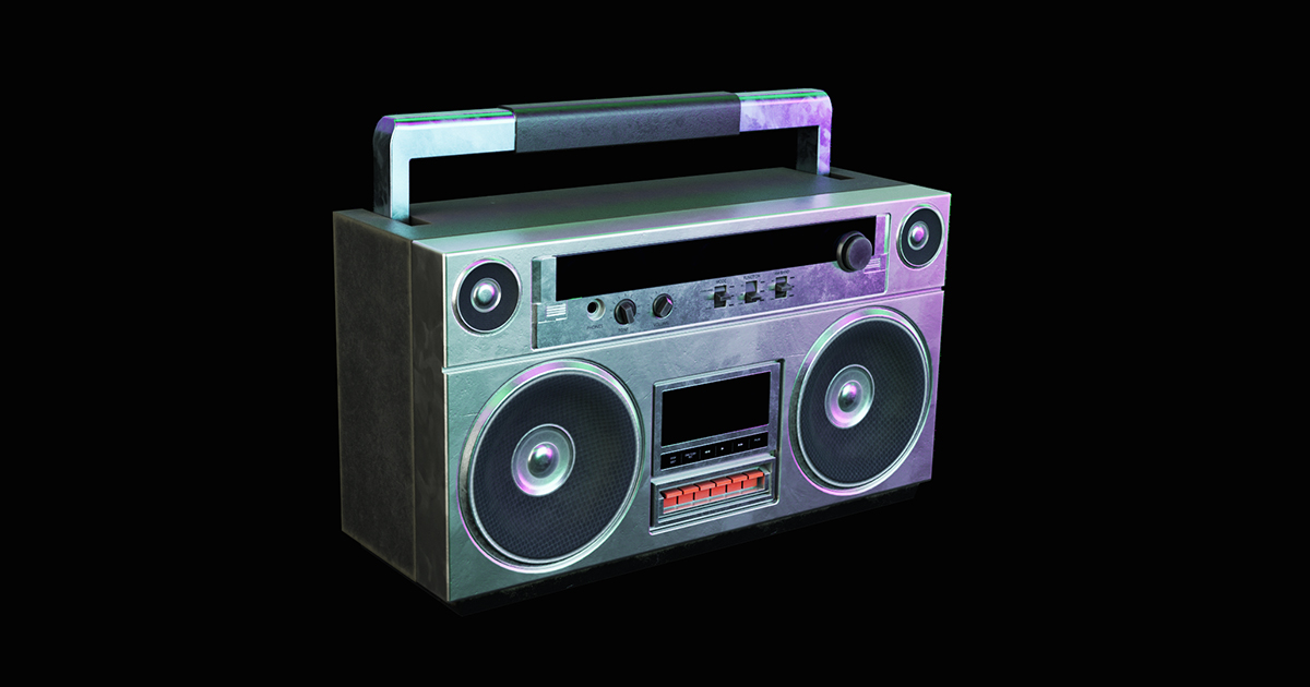 Boombox Game Ready 3D 道具 Unity Asset Store