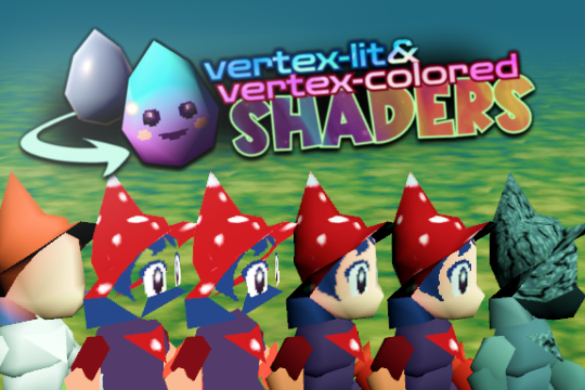 Vertex-colored & Vertex-lit Shaders (N64/GC/DS/PS1/PS2 style) | VFX ...