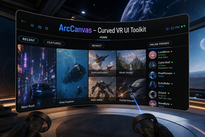 ArcCanvas – Curved VR UI Toolkit