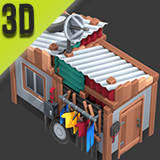 Stylized Slum House Pack