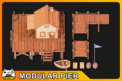 Modular Pier and Dock 3D Pack