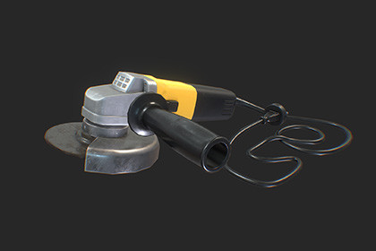 Angle Grinder – Game-Ready 3D Model for Unity URP