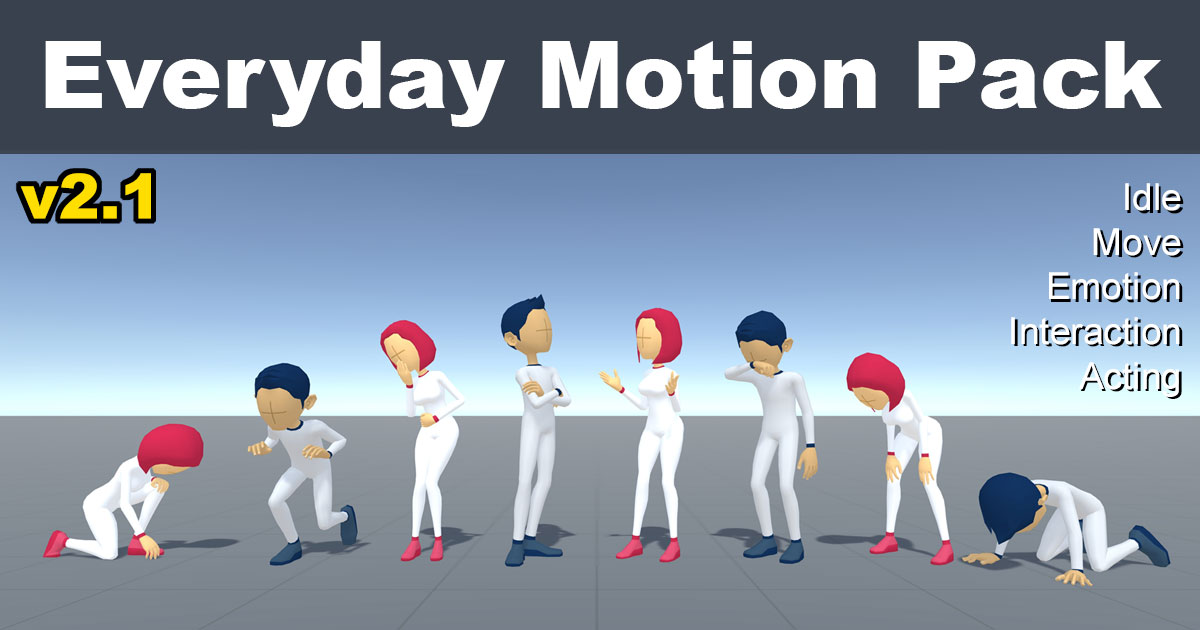 Everyday Motion Pack | 3D Animations | Unity Asset Store