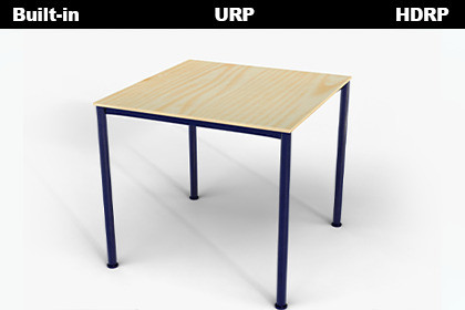 Modern Light Wood Square Table Asset