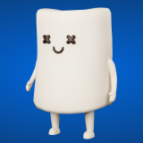 Marshmallow Character Mobile Ready