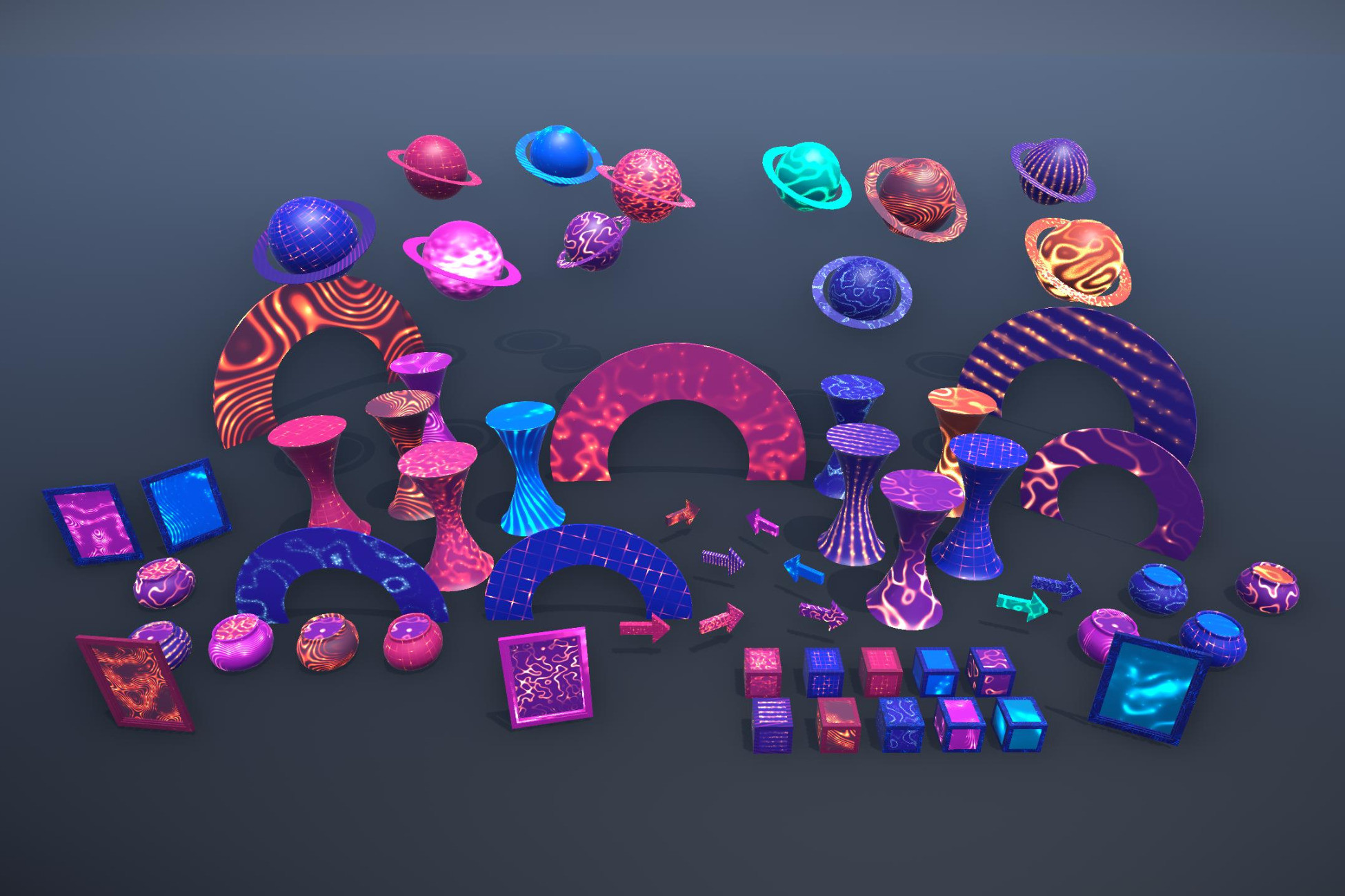 Animated Abstract Shader & Props