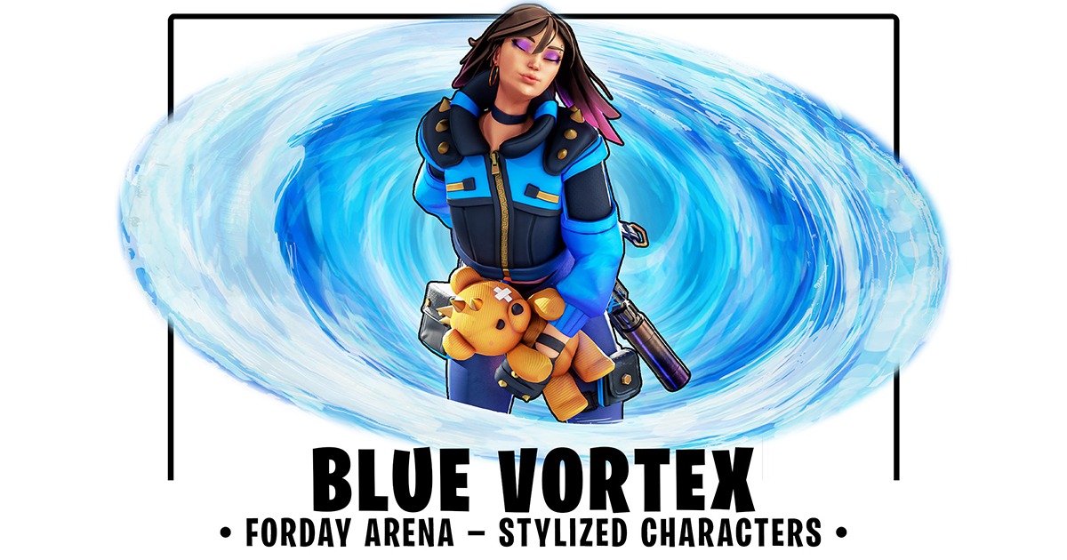 Blue Vortex – Stylized Sci-Fi Shooter Girl | Characters | Unity Asset Store