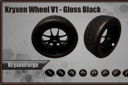 Kryxen Wheel V1 - Gloss_Black - Game Ready