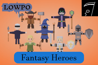 LOWPO: Fantasy Heroes – Low Poly 3D RPG Characters