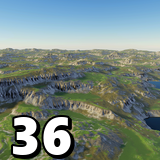 Procedural Terraces & Lava 8K - 36 Terrains