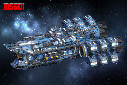 Spaceship Wolfhound Heavy Destroyer