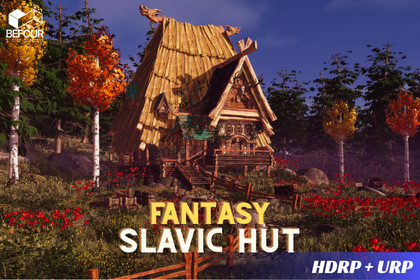 Fantasy Slavic Hut Environment (Stylized, House, Medieval )