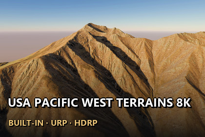 USA Pacific West Real-World Terrains 8K