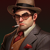 Mafia gangsters hand-painted stylized portraits of characters for casino slots